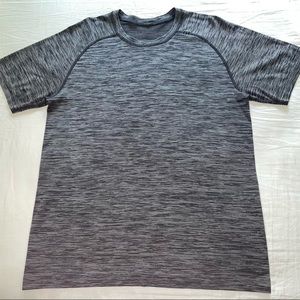 Lululemon Medium Metal Vent Tech Heathered Black and Gray